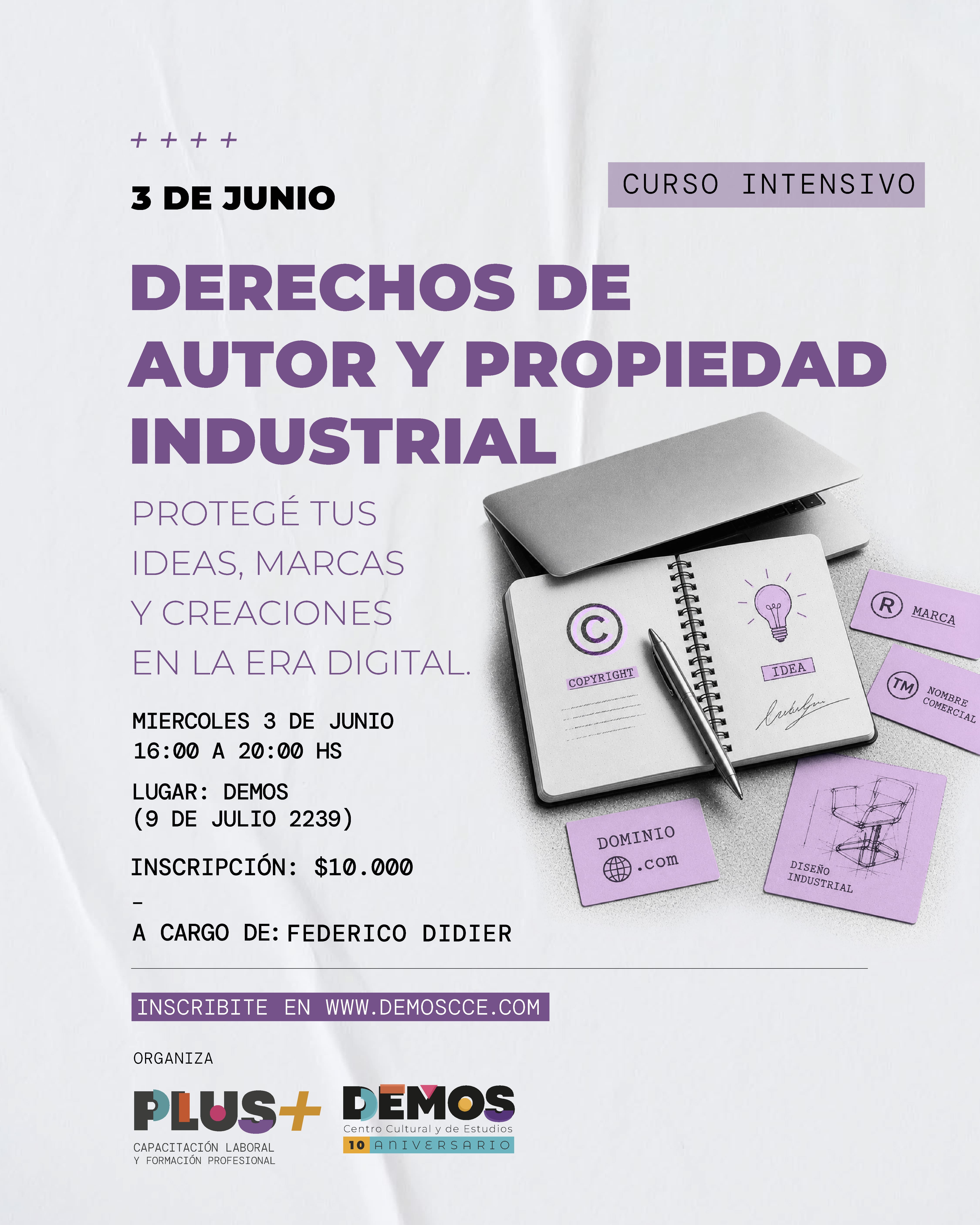 Curso  Derechos de Autor y Propiedad Industrial